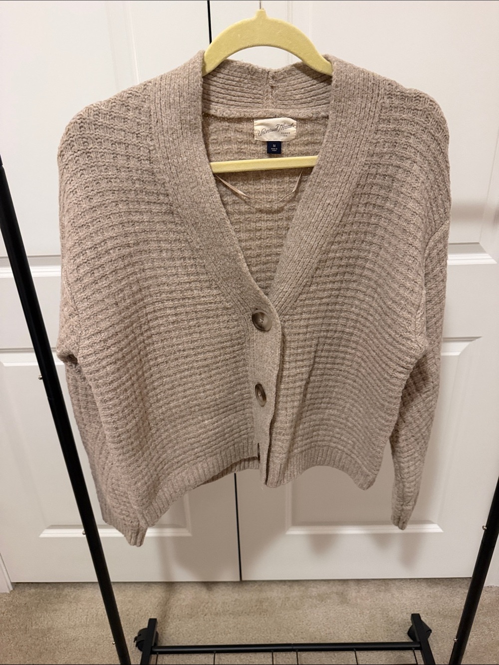 Cozy Soft Universal V-Neck Button Front Sweater Cardigan - Taupe